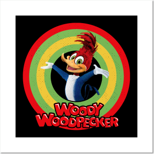 Woody Woodpecker Circle Style Posters and Art